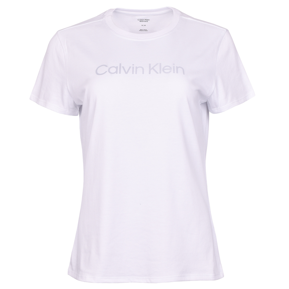 Женская теннисная футболка Calvin Klein PW SS T-shirt - bright white