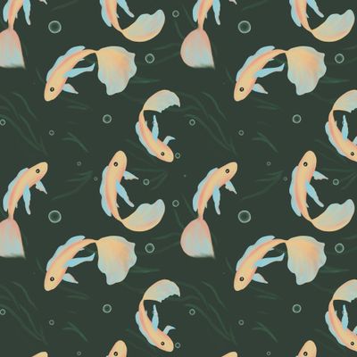 Goldfish dark green