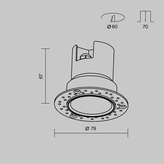 Потолочный светильник Outdoor O501DL-L5B3K