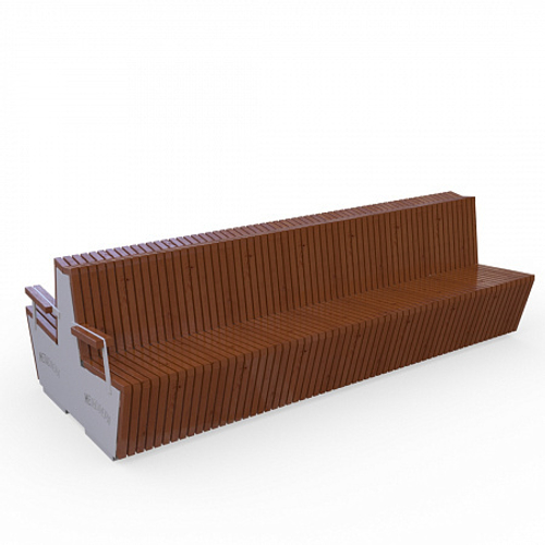 Скамейка двойная Канада 04