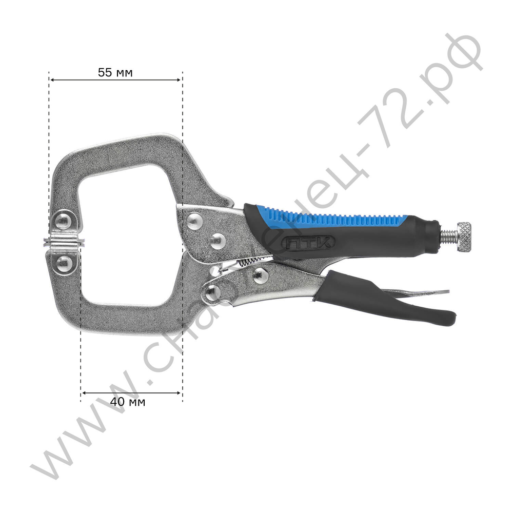 Зажим ручной с фиксатором РЗФ-6,0 (Тип С)