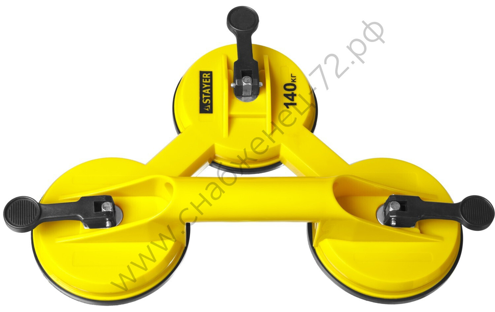 STAYER MAXLift 140 кг, Тройной пластмассовый стеклодомкрат, MASTER (33718-3)