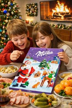 Набор шоколада и конфет Милка адвент календарь, 90 г (Польша)