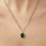 Колье Dyrberg Kern OCTA SG EMERALD GREEN 470102