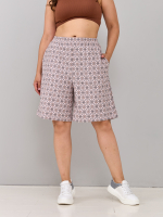 Шорты Н-147/бежевый-орнаментджинс