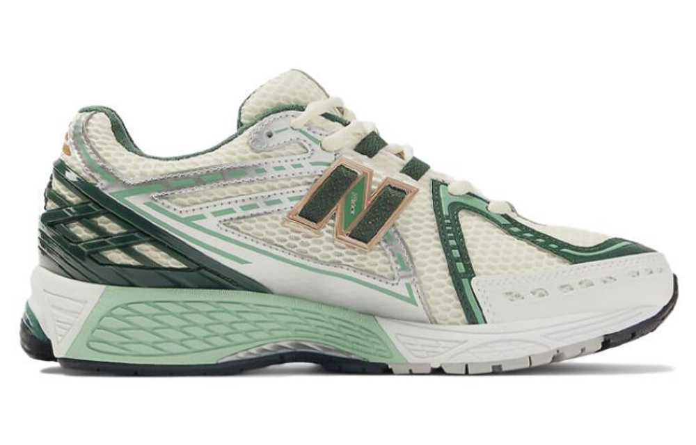 AIME LEON DORE x New Balance NB 1906R fashion all-match mesh wear-resistant breathable low-cut casual running shoes for men and women the same style white and green