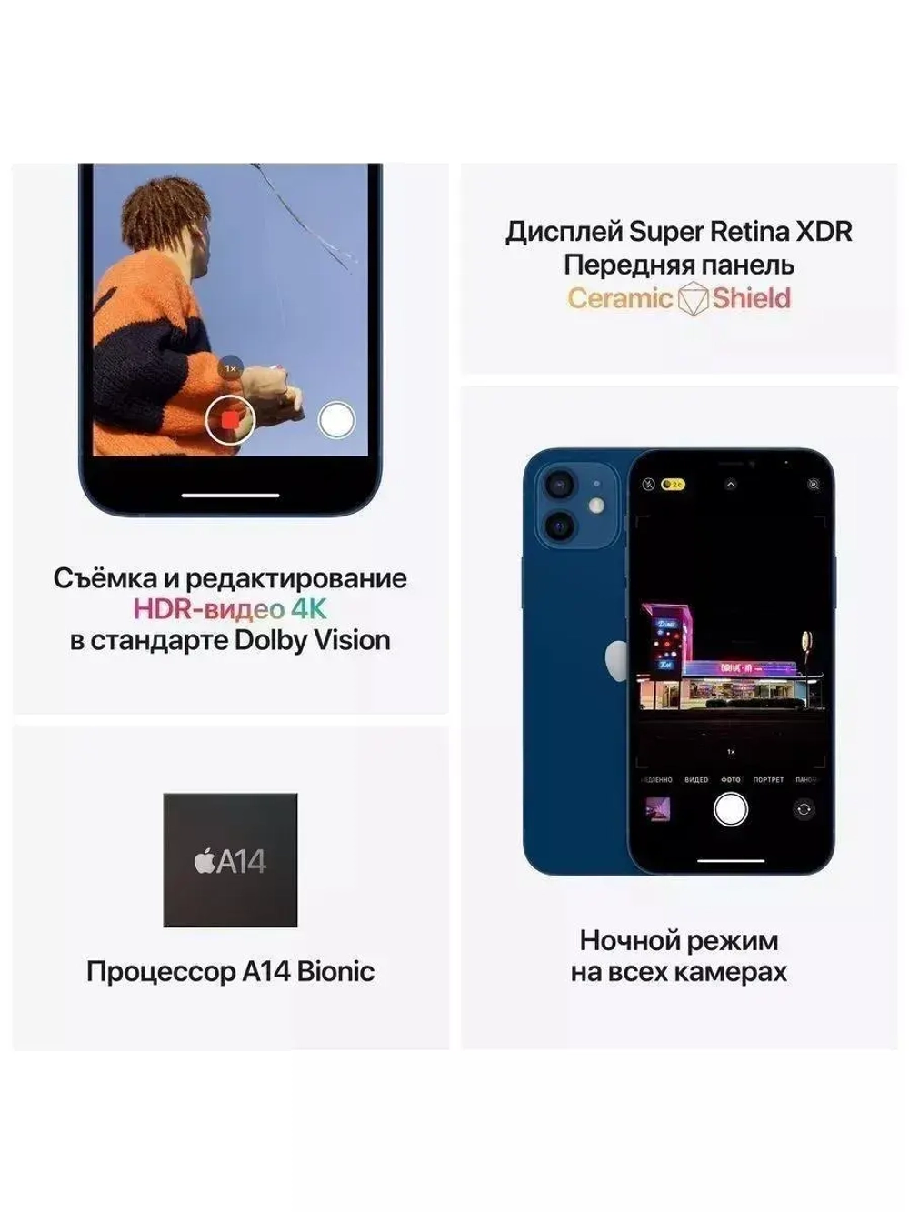 Смартфон iPhone 12 128GB sim+esim