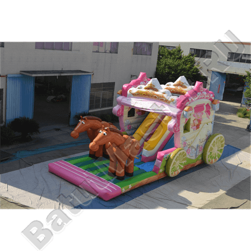 Коммерческий надувной батут "Карета принцессы"
