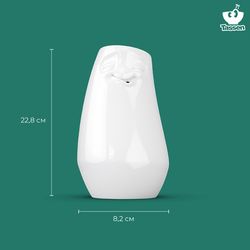 Ваза Laid back, 23 см, белая