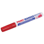 Маркер-краска лаковый (paint marker) 4 мм бордовый нитро-основа алюминиевый корпус BRAUBERG PROFESSIONAL PLUS (12 штук в упаковке)