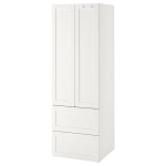 Шкаф - PLATSA/ SMÅSTAD / SMАSTAD  IKEA/ ПЛАТСА/СМОСТАД  ИКЕА, 60x57x181 см, белый