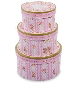 WF-41-B Набор коробок из 3шт «С наилучшими пожеланиями» цв.розовый