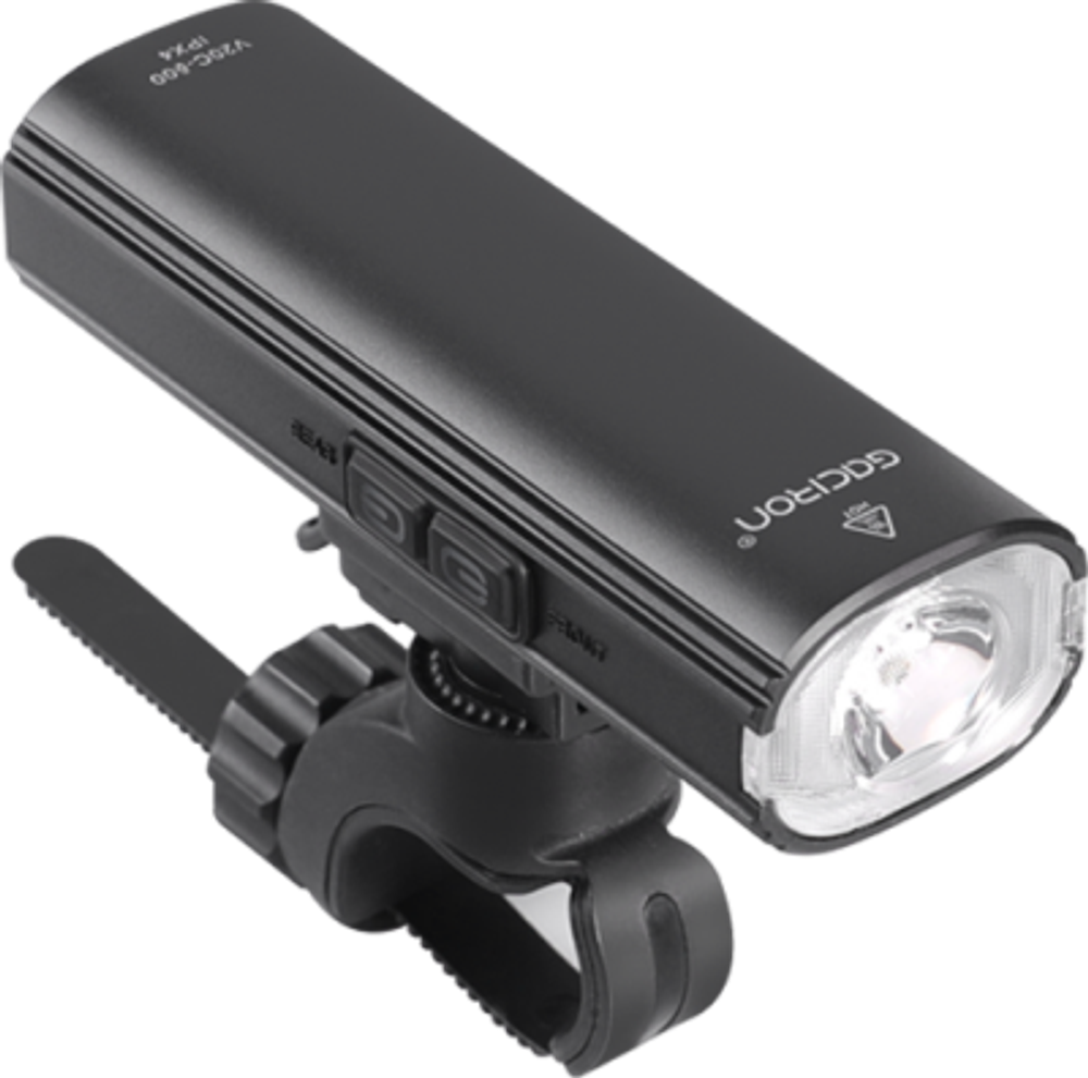 Фара Gaciron V20-600,вес 106 гр.  Аккумулятор: встроенный литий-полимерный аккумулятор 2500 мАч