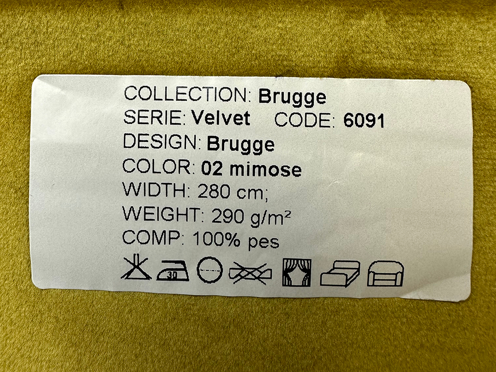 Бархат Brugge mimose (Брюгге мимоза) 02