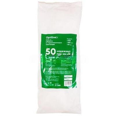 Перчатки "Эластомер" (100 шт.) ТПЭ/TPE OptiLine L (1/30 шт.)