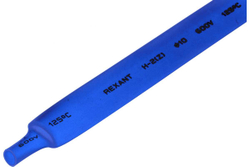 Термоусадка REXANT 10.0/5.0 мм, 1м, синяя 21-0006