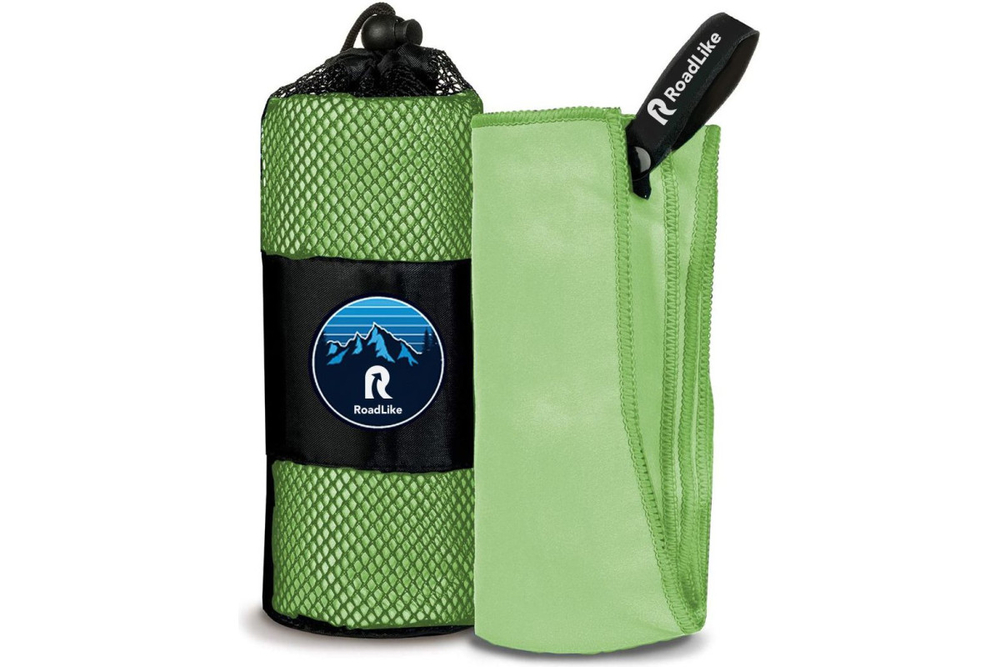 Полотенце спортивное охлаждающее RoadLike Camp 70*140 см зеленый