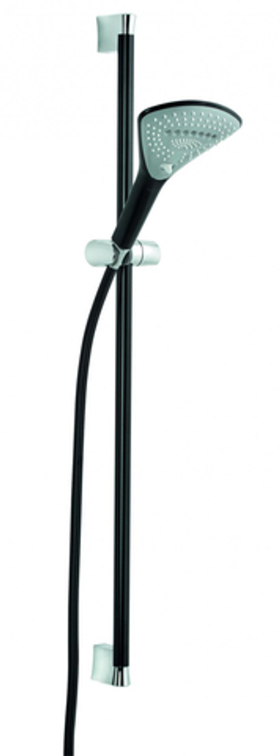 Душевой гарнитур KLUDI FIZZ 3S, длина штанги 900 мм, черный матовый/хром (6774087-00)