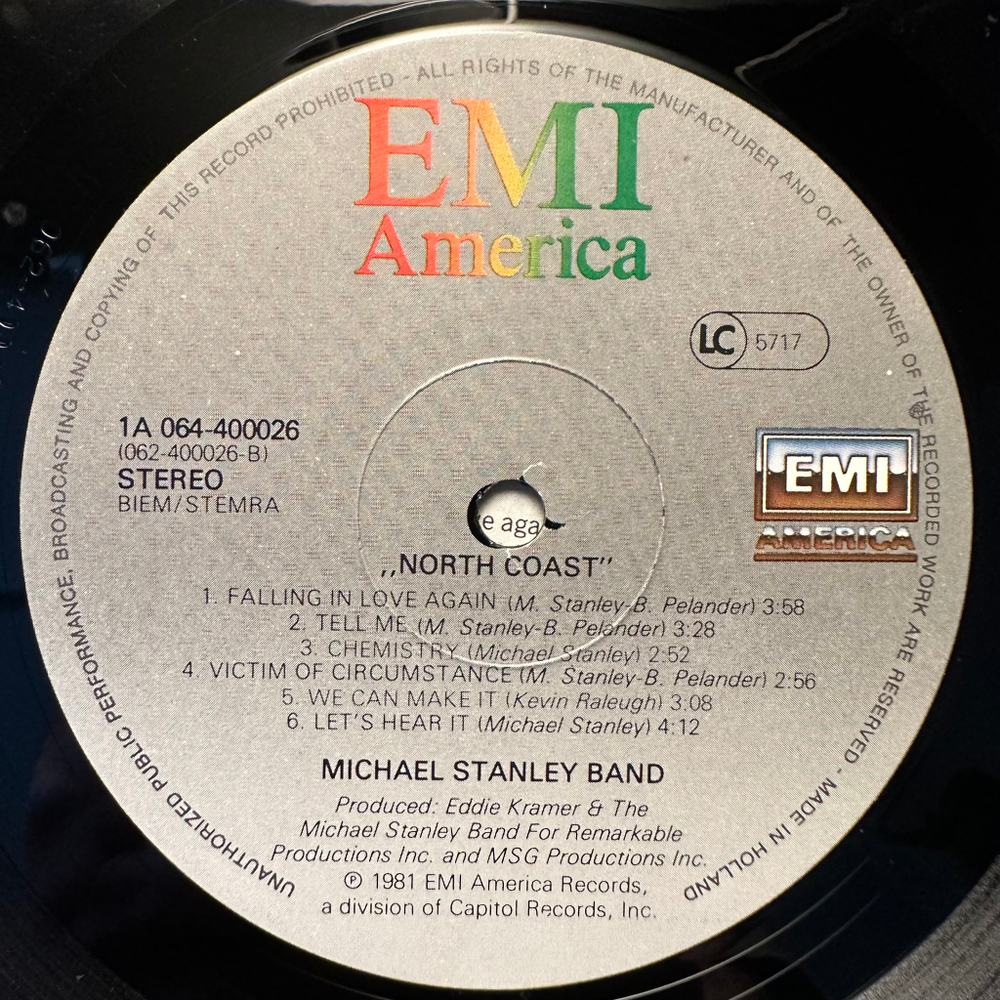 Michael Stanley Band - North Coast (Голландия 1981г.)