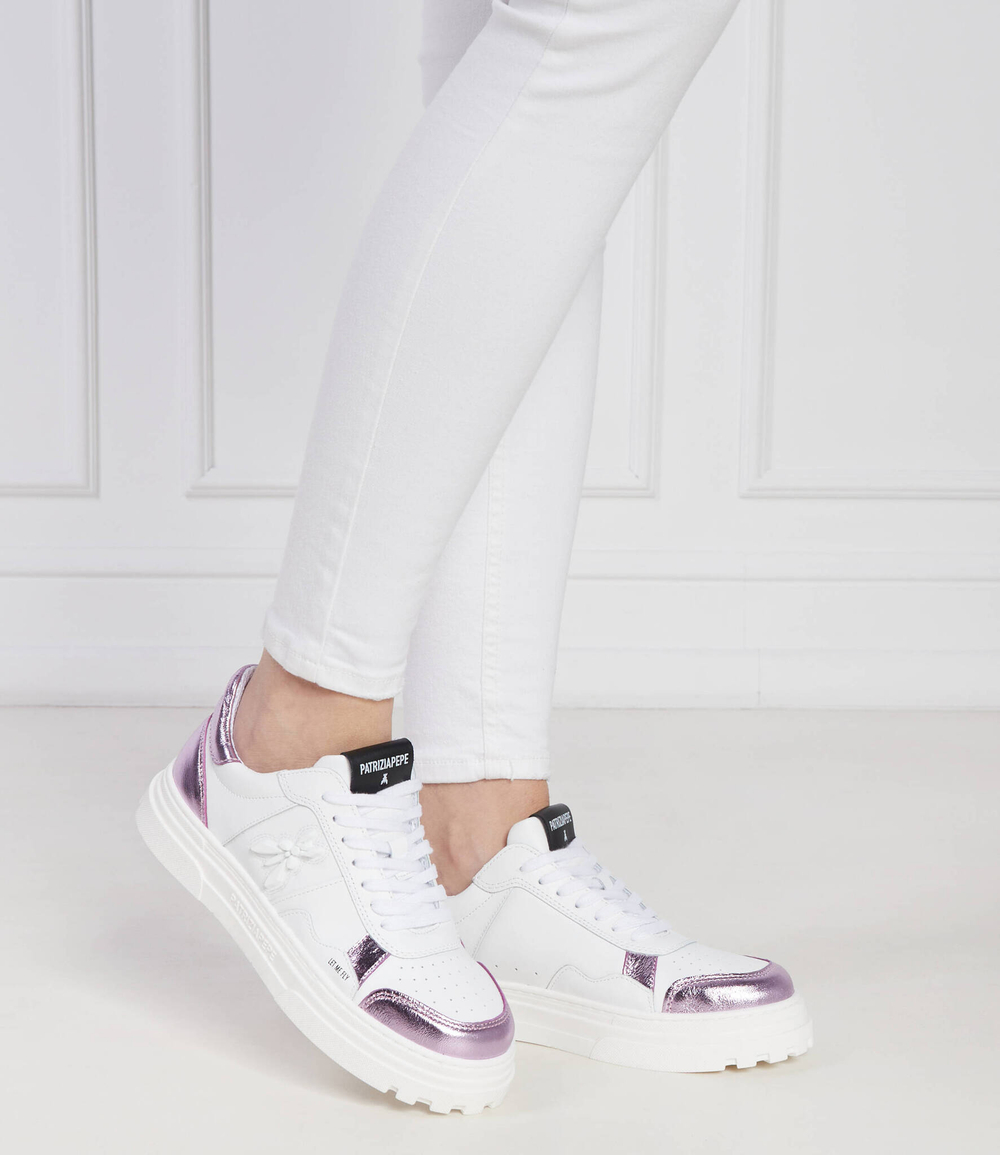 Кожаные кроссовки Patrizia Pepe - белый(2Z0008 L041)