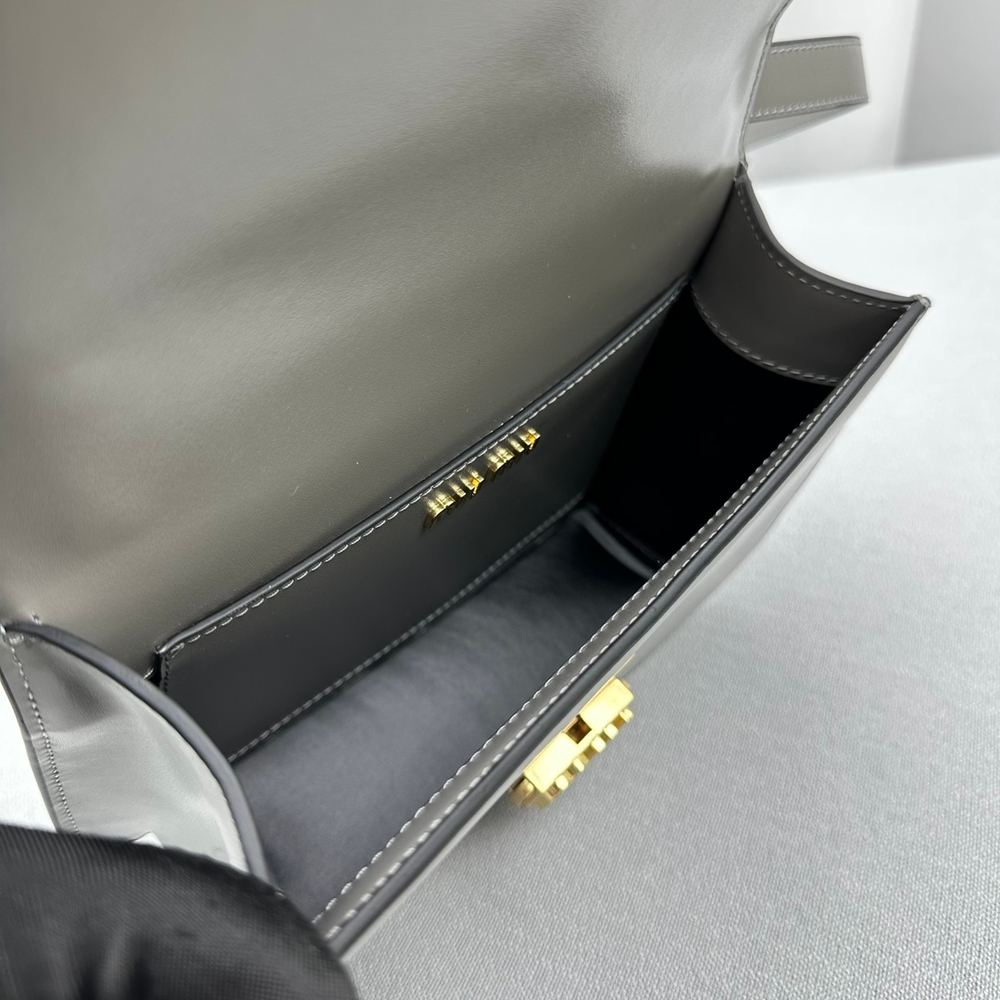 Miu Miu Leather Shoulder Bag 20 cm