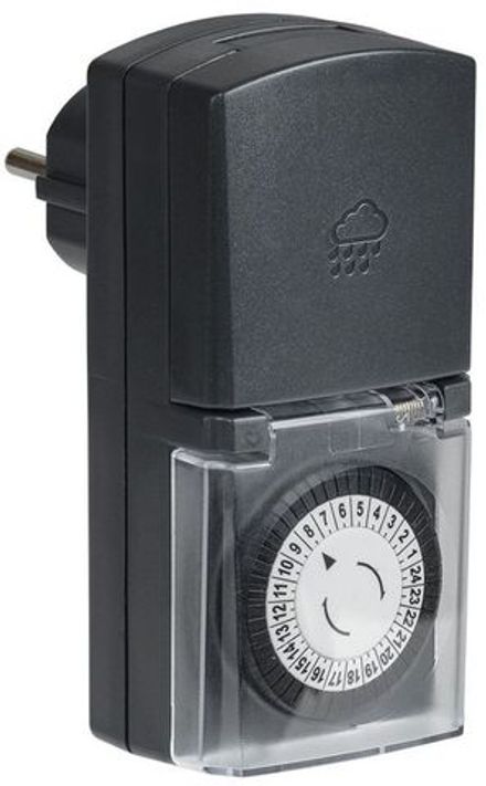 Розетка-таймер механический РТМ-4 30мин 24ч 48on/off 16А IP44 IEK ERT-20-1-16-S-30-0-44-K01