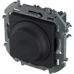 Диммер поворотно-нажимной без нейтрали 300Вт - антрацит Inspiria Legrand