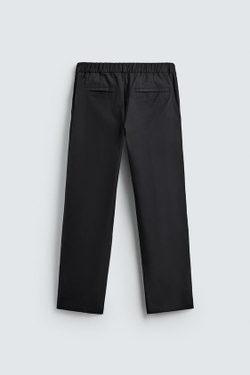 ZARA БРЮКИ-ДЖОГГЕРЫ ИЗ ТЕХНИЧЕСКОЙ ТКАНИ, МОРСКОЙ ТЕМНО-СИНИЙ