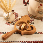 Деревянная погремушка Петушок Леснушки