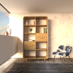 Стеллаж из массива дуба Deo-4