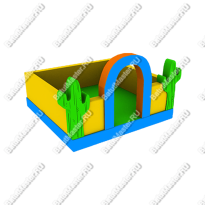 Надувной батут для аттракциона Родео "Кактус", 5*5*3 м