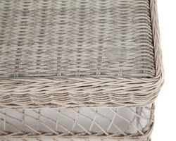 "Гранд Латте" стол журнальный из искусственного ротанга, цвет бежевый