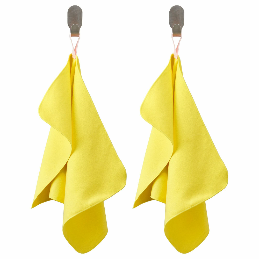 Набор полотенец IKEA DAJLIEN (ДАДЖЛИЕН), Желтый, Нейлон, 30х50 см