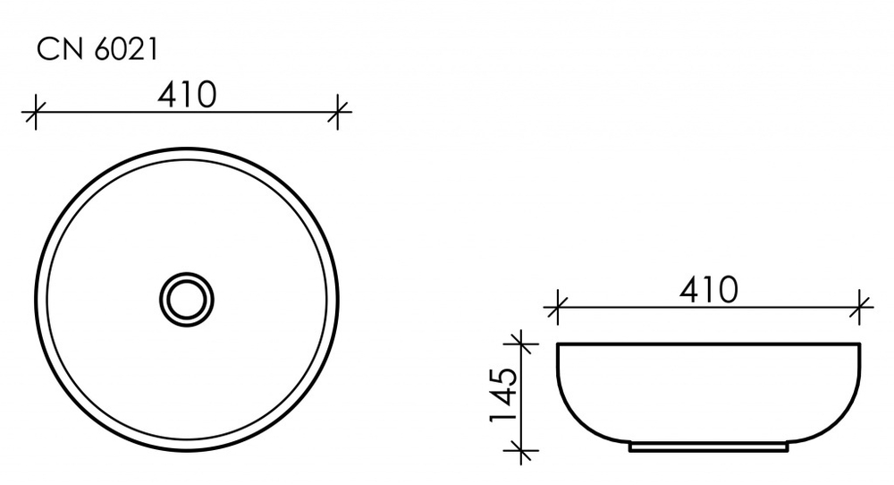 Рукомойник Ceramica Nova Element 41 см CN6021