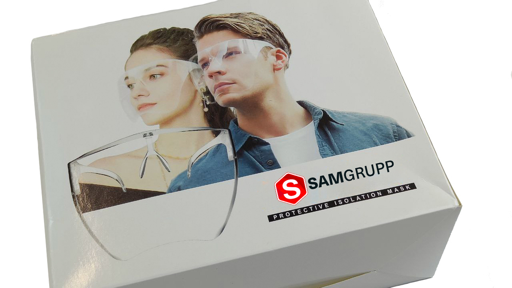 Очки защитные полулицевые незапотевающие устойчивые к царапинам Samtools