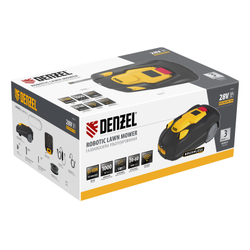 Робот-газонокосилка Grass Master 1000  1000м², 3Ач, 28V, LCD дисплей, Wi-Fi Denzel