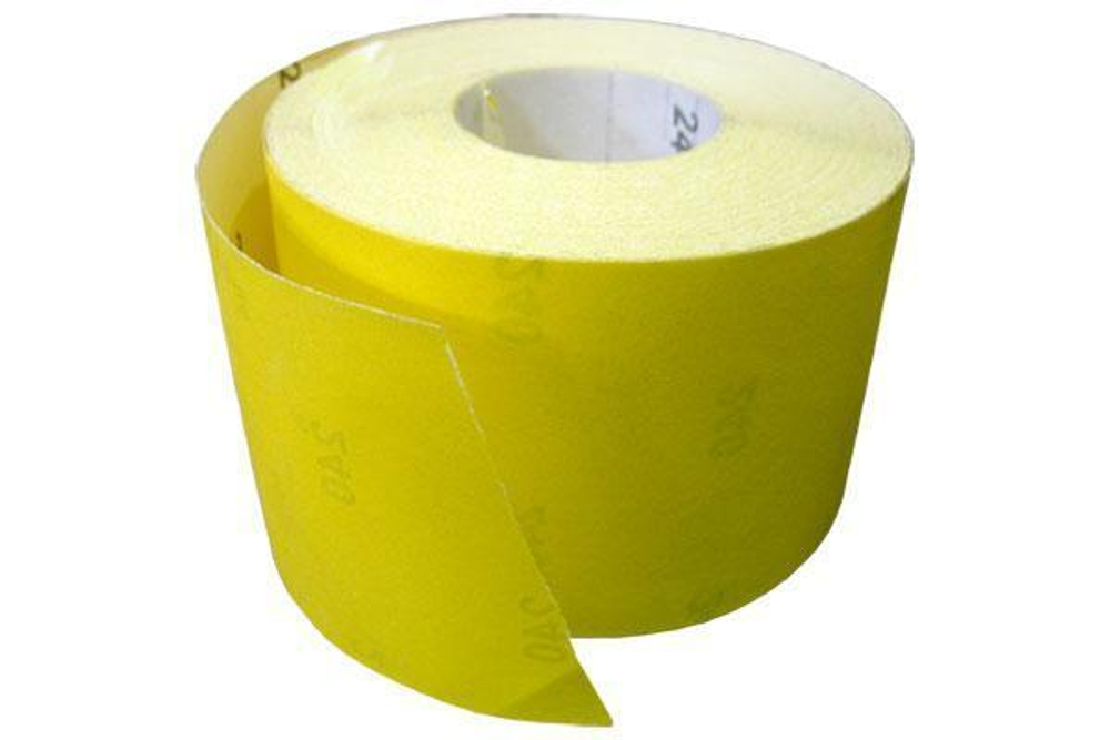 Бумага наждачная рулонная желтая Р40