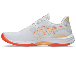 Женские кроссовки для бадминтона/сквоша Asics Netburner Мячistic FF 4 - white/vivid coral