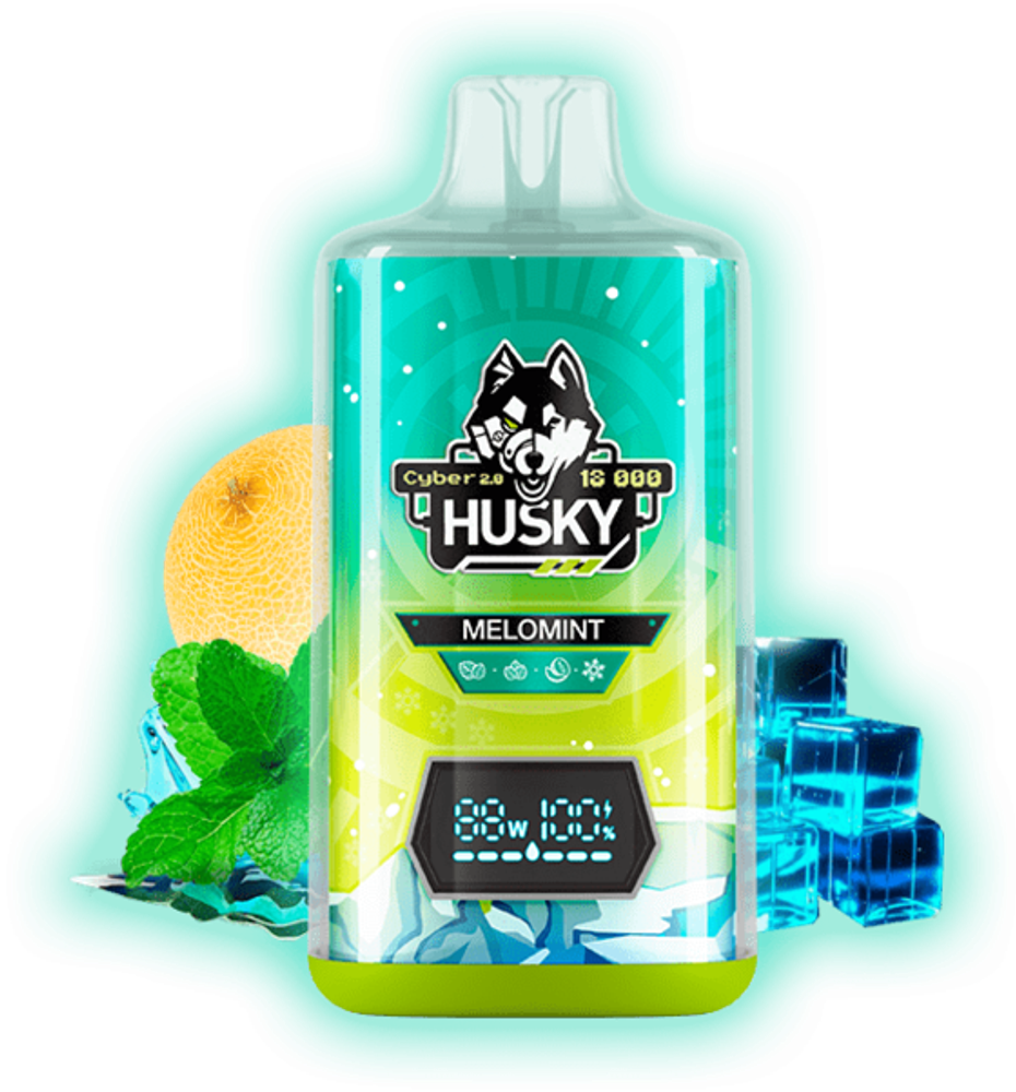 Одноразовая электронная сигарета Husky Cyber 2.0 - Melomint (18000 затяжек)