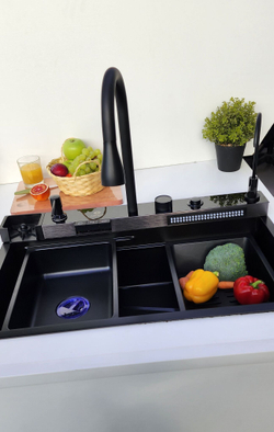 Многофункциональная кухонная мойка из нержавеющей стали BZ9952BS цвета Сталь сатин