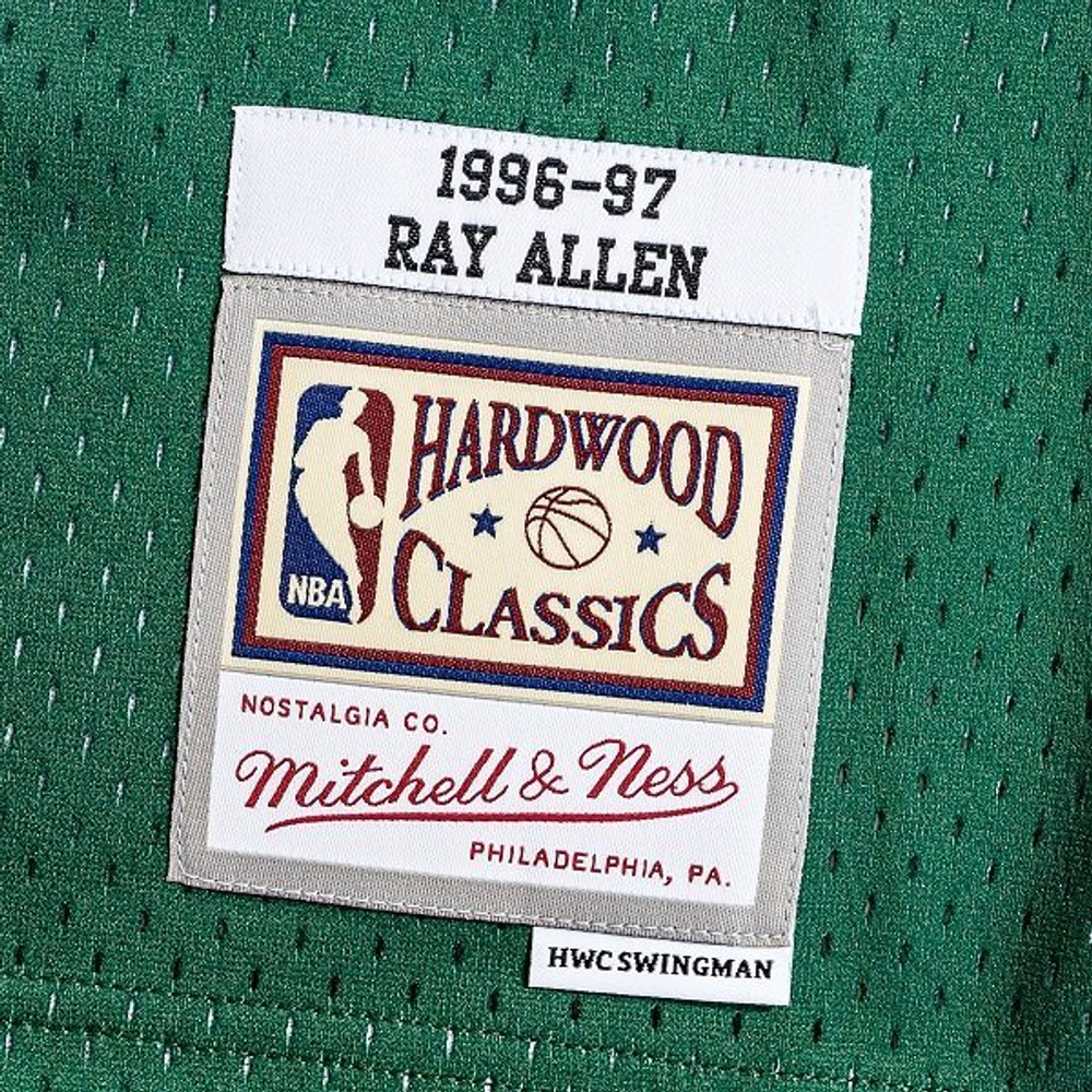 Баскетбольная джерси Mitchell & Ness NBA Swingman Jerseys Milwaukee Bucks - Ray Allen #34 (SMJYGS18181-MBUDKGN9)