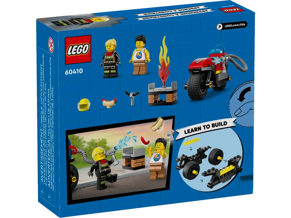 Конструктор LEGO City 60410 Пожарно-спасательный мотоцикл