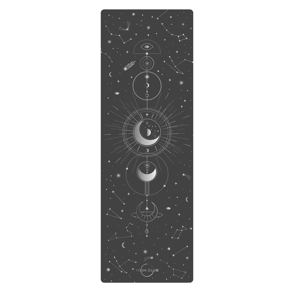 Каучуковый йога коврик Pro Munari Silver 185*68*0,45 см