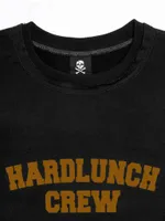 Толстовка Hardlunch Crew с коротким рукавом черная