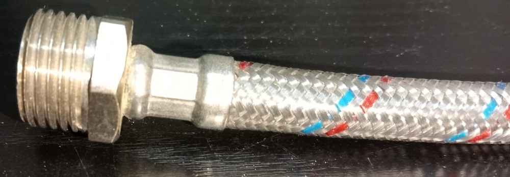 Подводка гибкая для воды оплетка из нерж стали г/ш 1/2" 0,4м