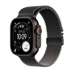 Apple Watch Ultra 3 GPS + Cellular 49mm Black Titanium Case with Black Titanium Milanese Loop - Large,Model A3281