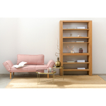 Стол josen, D42,7 см, коричневый/латунь