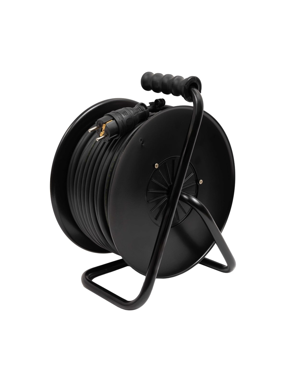 Силовой удлинитель Inforce на катушке 4 гнезда, с/з КГ 3х2,5 16A 50м IP20 GRANITE ZG 09-15-10