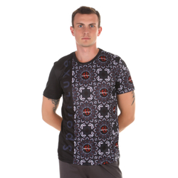 Мужская футболка черная с узором Sesmik by Vlad Sedov VS003/VS0019