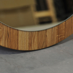 Зеркало настенное Пиафорте 81х81 из массива дикого дуба